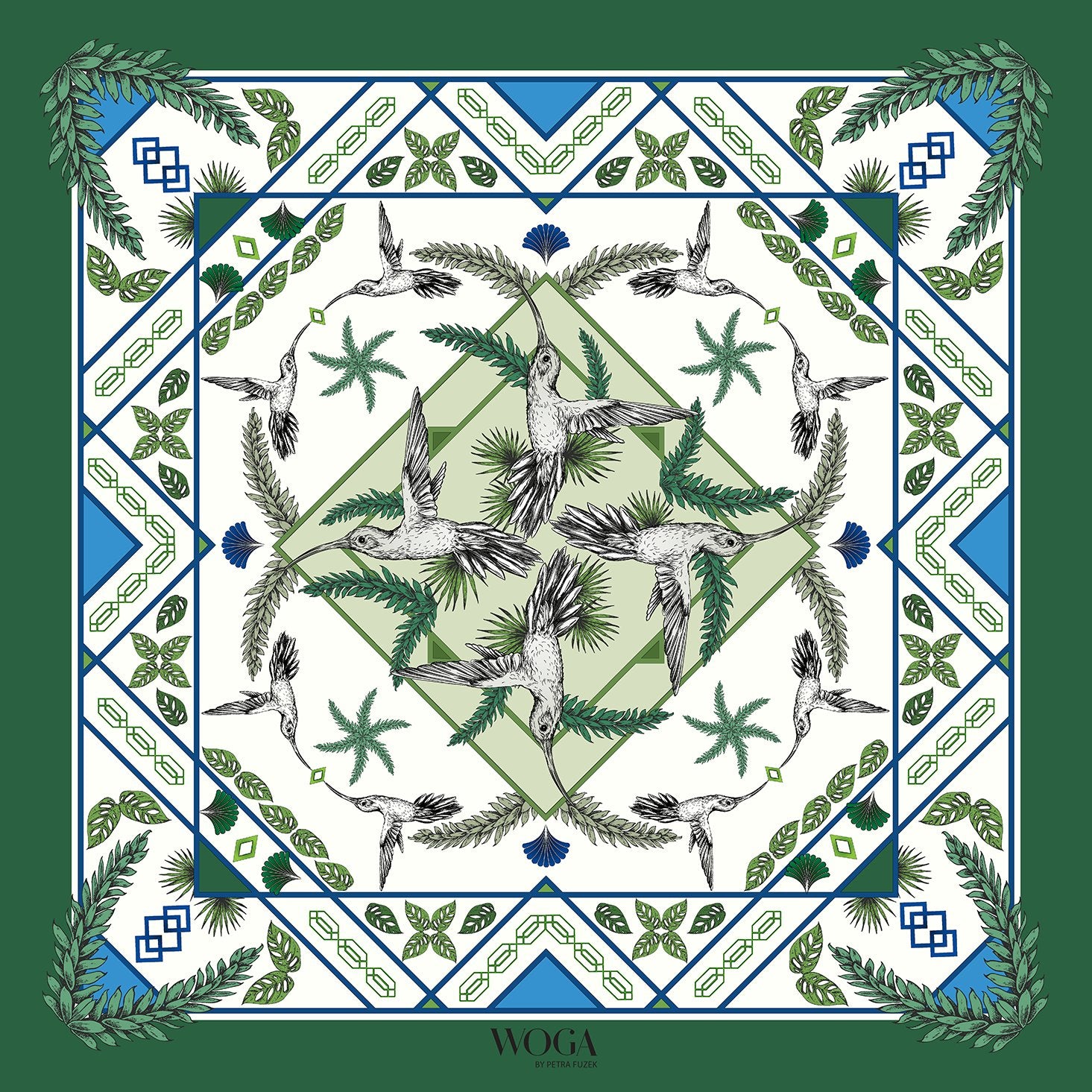 Hummingbird Art Deco
